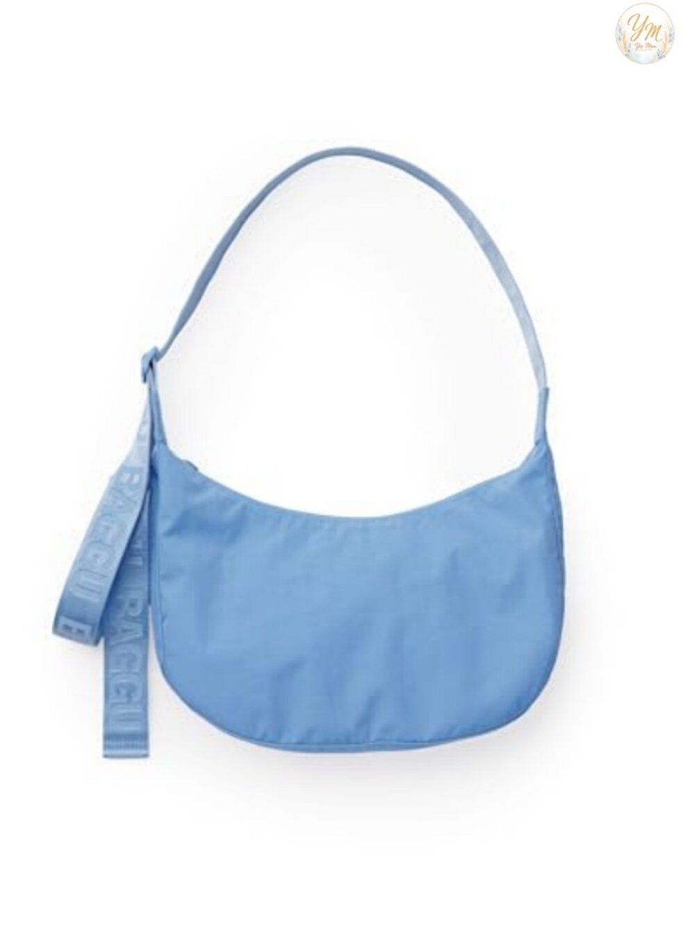 Baggu Medium Nylon Crescent Bag Recycled Nylon Zip Crossbody